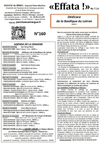 Dédicace de la Basilique du Latran Effata ! 160