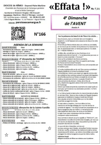 N’ayez de crainte que pour le Dieu vivant ! Effata ! 166