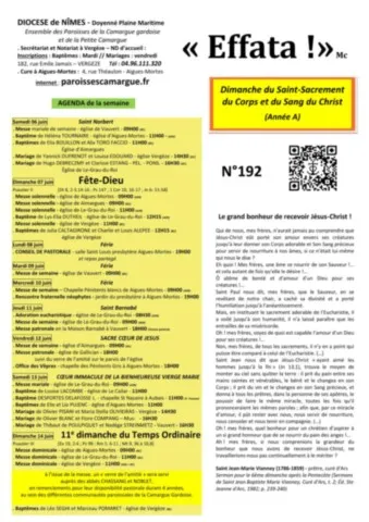 Dimanche du Saint-Sacrement du Corps et du Sang du Christ