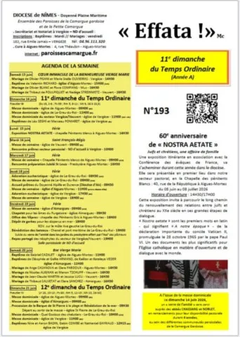 11e Dimanche du Temps Ordinaire