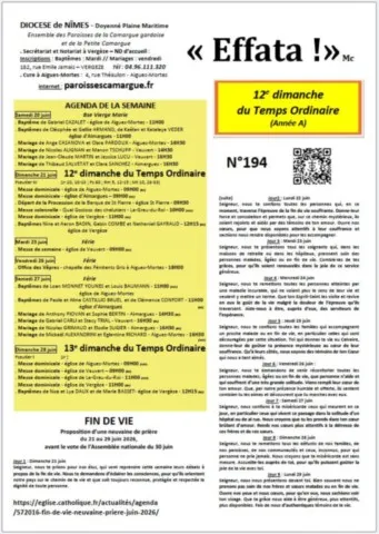 12e Dimanche du Temps Ordinaire