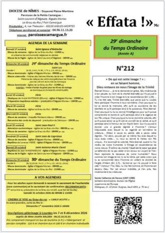 29e Dimanche du Temps Ordinaire